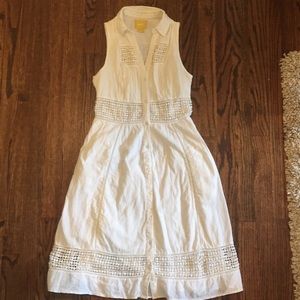 Maeve white eyelet dress